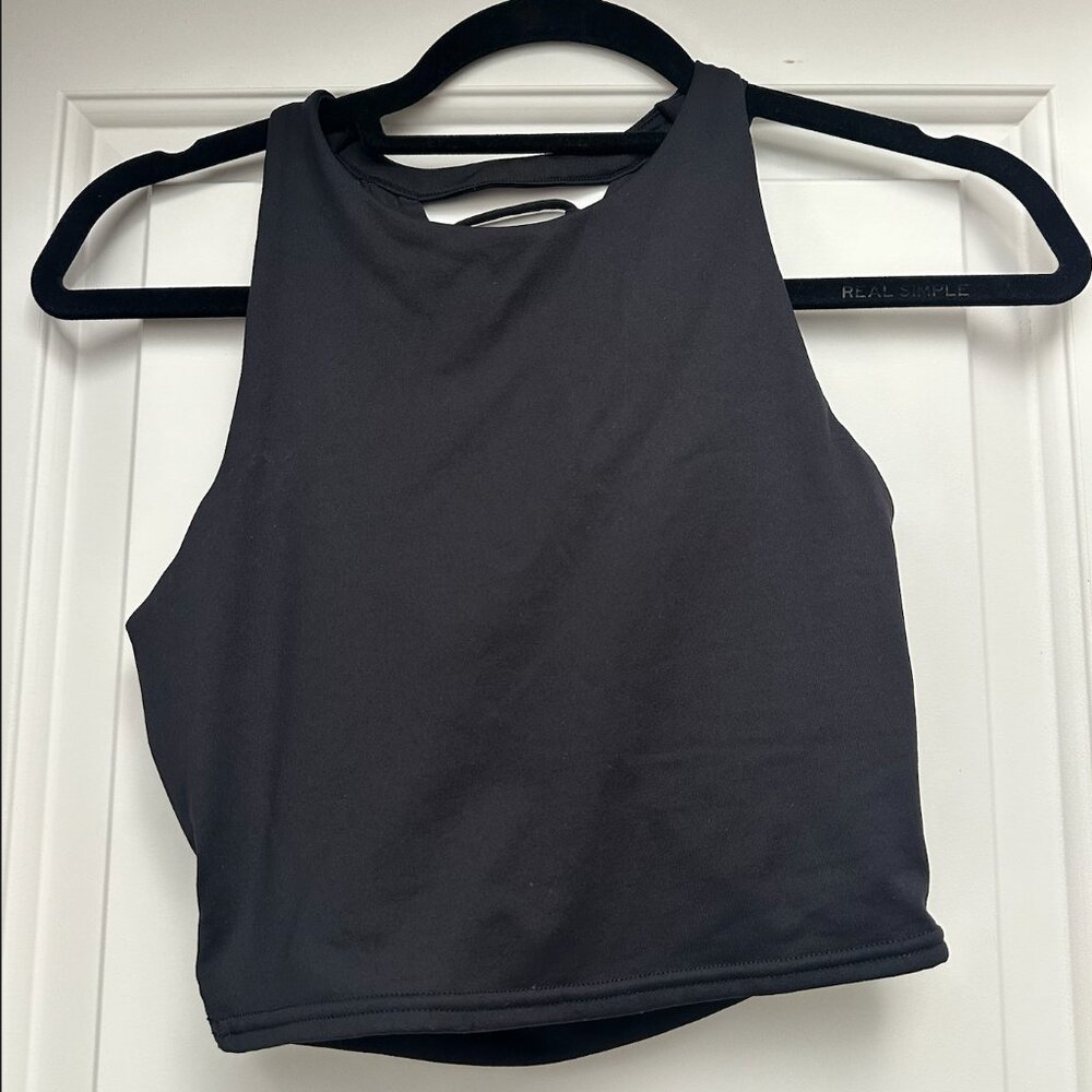 Alo Size Small Black Crop Top